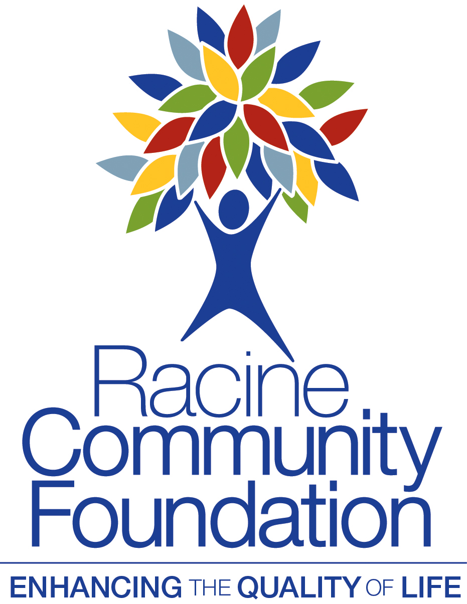 The logo for the Racine Community Foundation, with the tagline, "enhancing the quality of life."